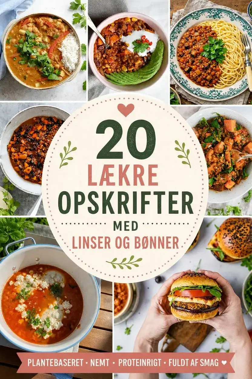 20 lækre opskrifter med linser og bønner