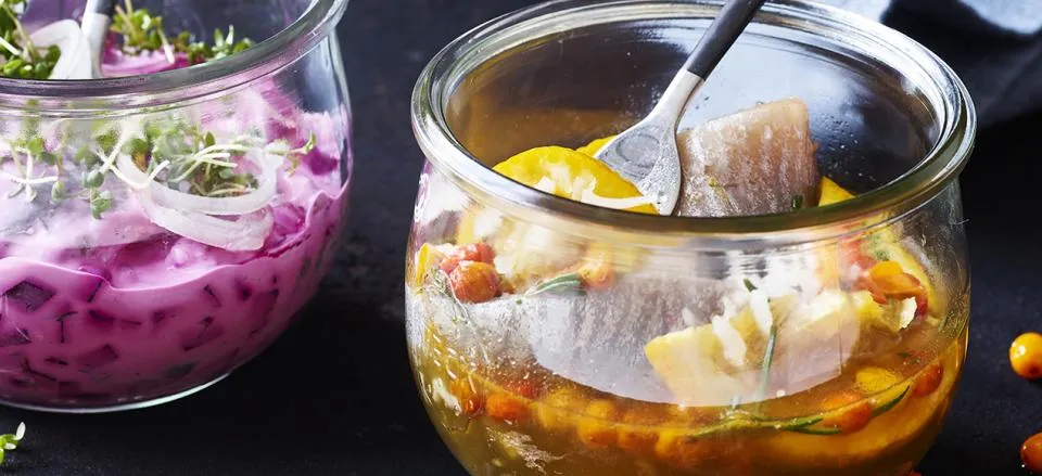 Sild med havtorn, appelsin og rosmarin