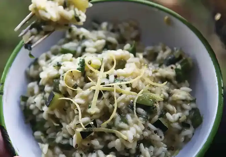 Fennikelrisotto med mascarpone og basilikum