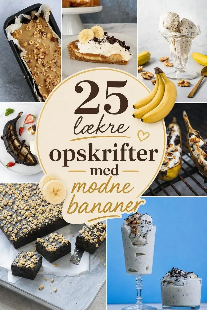 25 lækre opskrifter med modne bananer