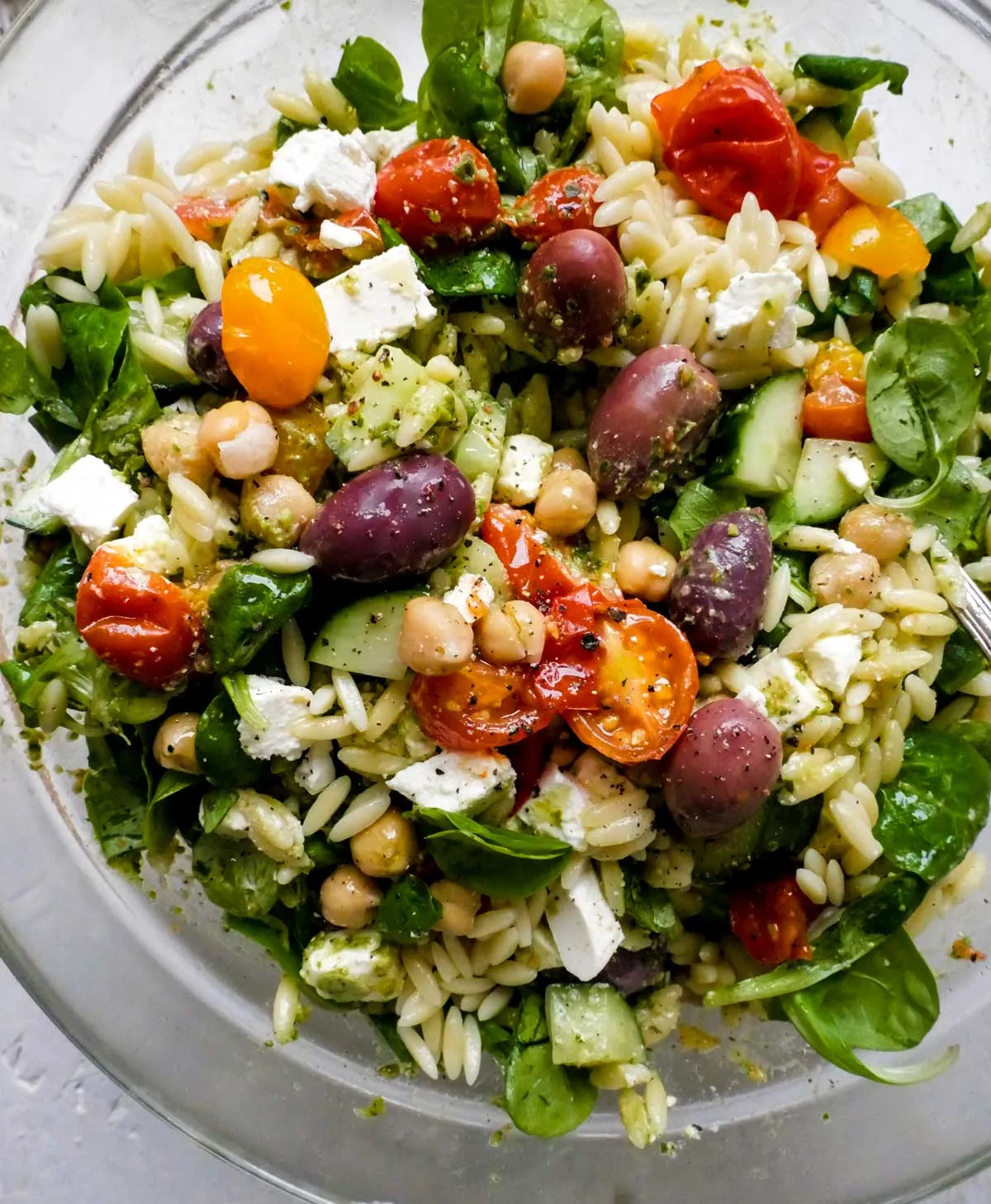 Orzo pasta salat