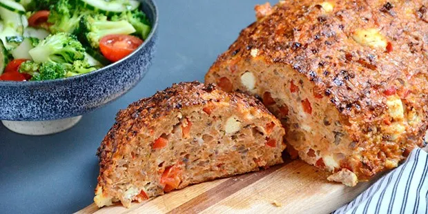 Græsk farsbrød med hakket kylling