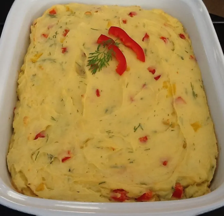 Pikantbagt kartoffelmos