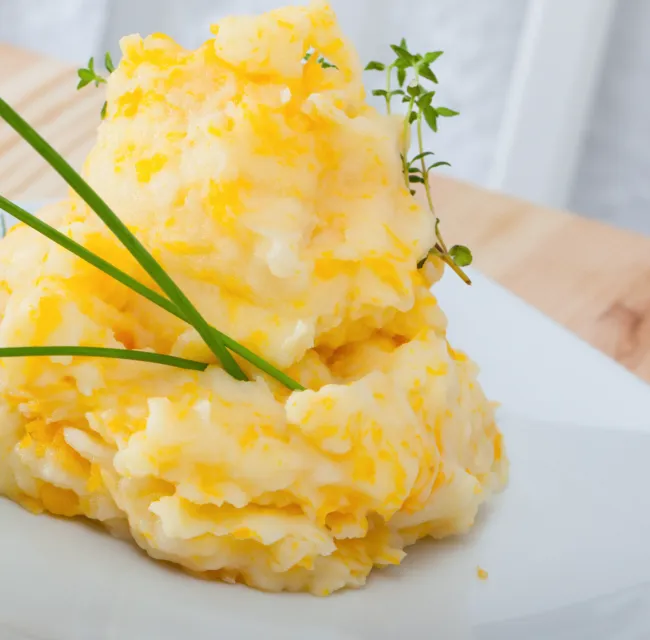 Kartoffelmos med pastinakker og selleri