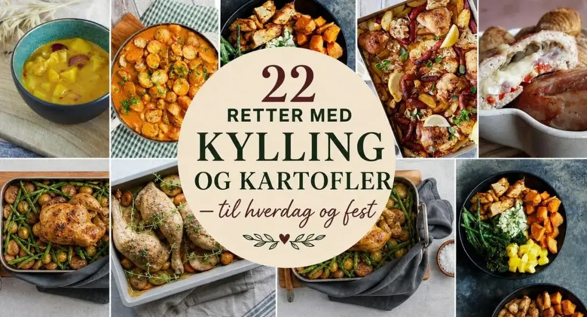 22 retter med kylling og kartofler — til hverdag og fest