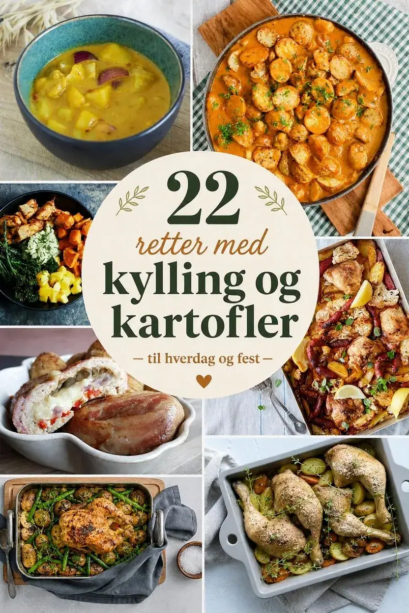 22 retter med kylling og kartofler — til hverdag og fest
