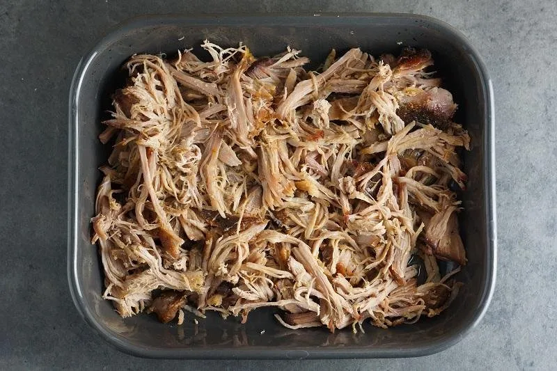 Ovnstegt pulled pork