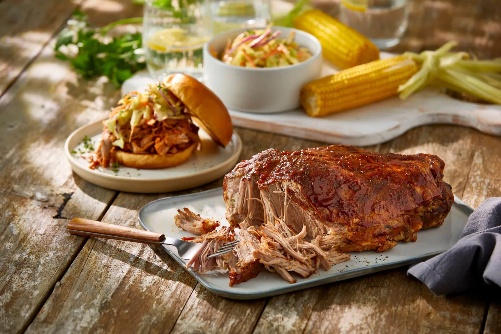 Pulled pork på grill