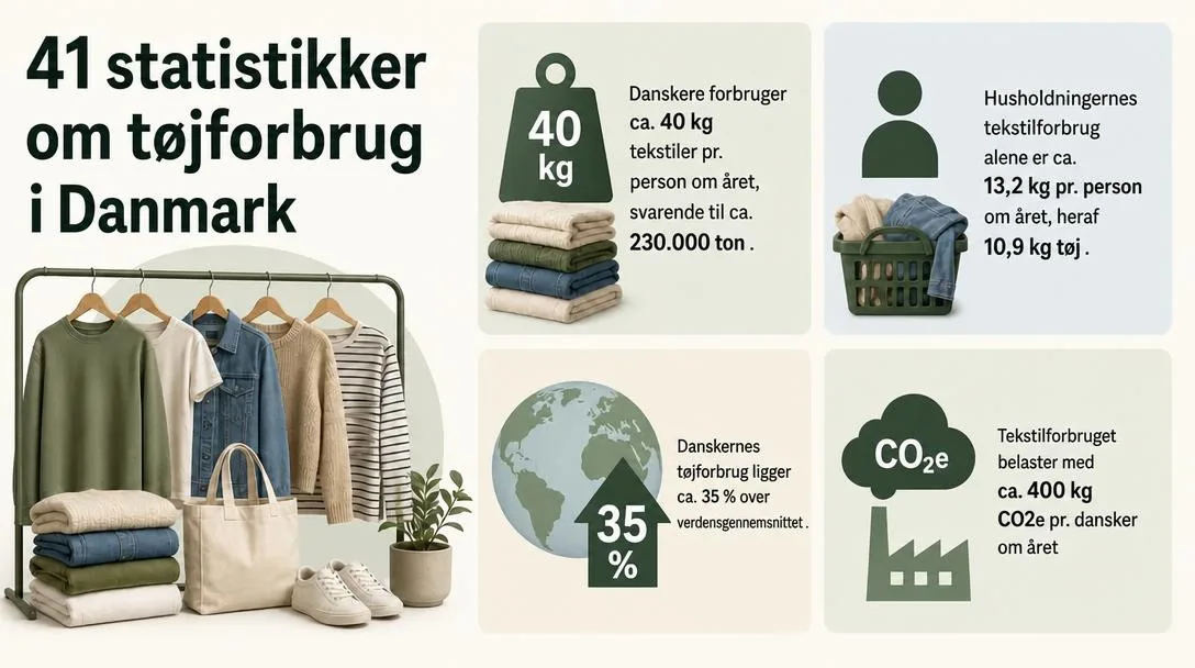 41 statistikker om tøjforbrug i Danmark (2026)